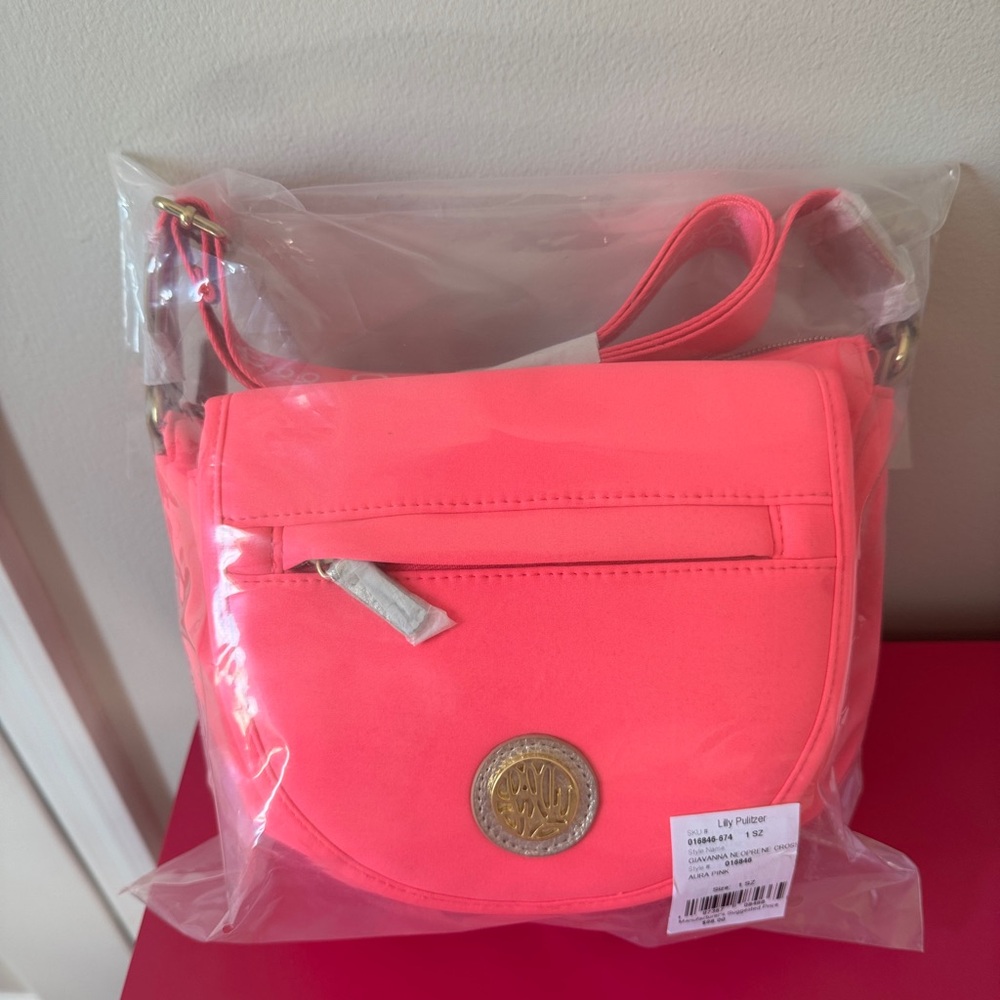 Lilly Pulitzer Neon Pink Crossbody Bag